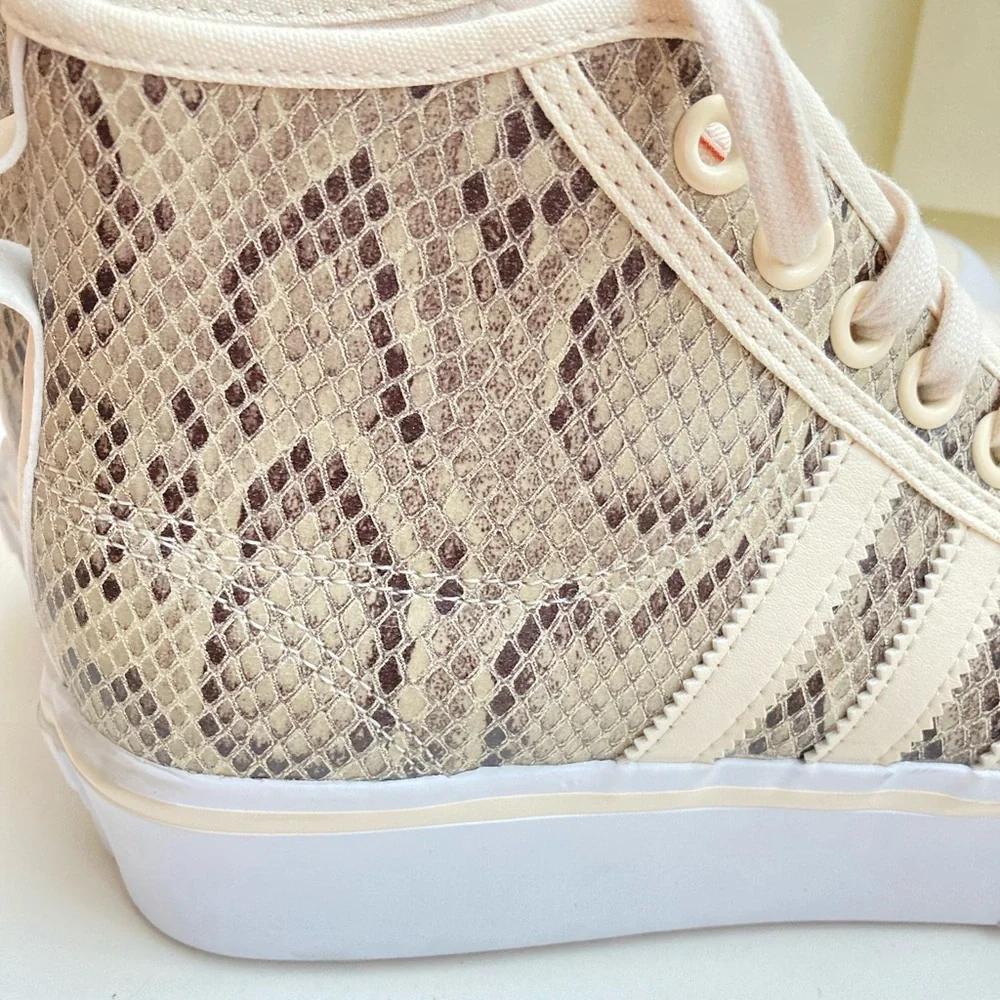 Platform Sneakers Adidas sneakers hi tops sneakers faux snake skin